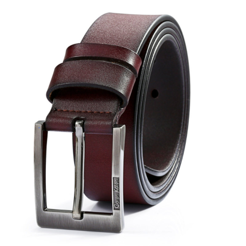 Korean casual men&apos;s retro denim pin buckle belt