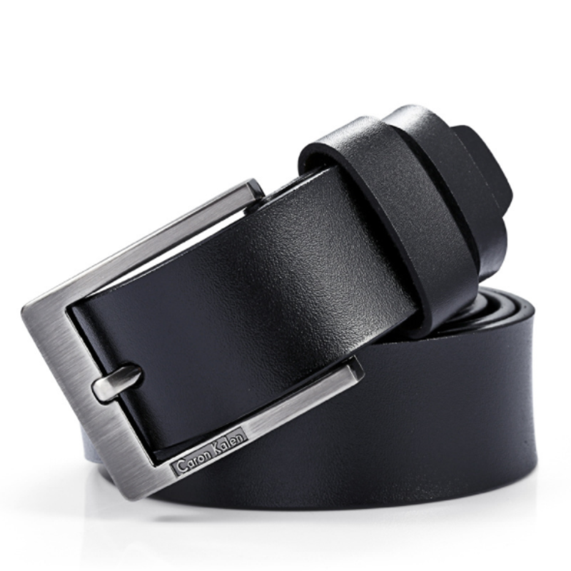 Korean casual men&apos;s retro denim pin buckle belt