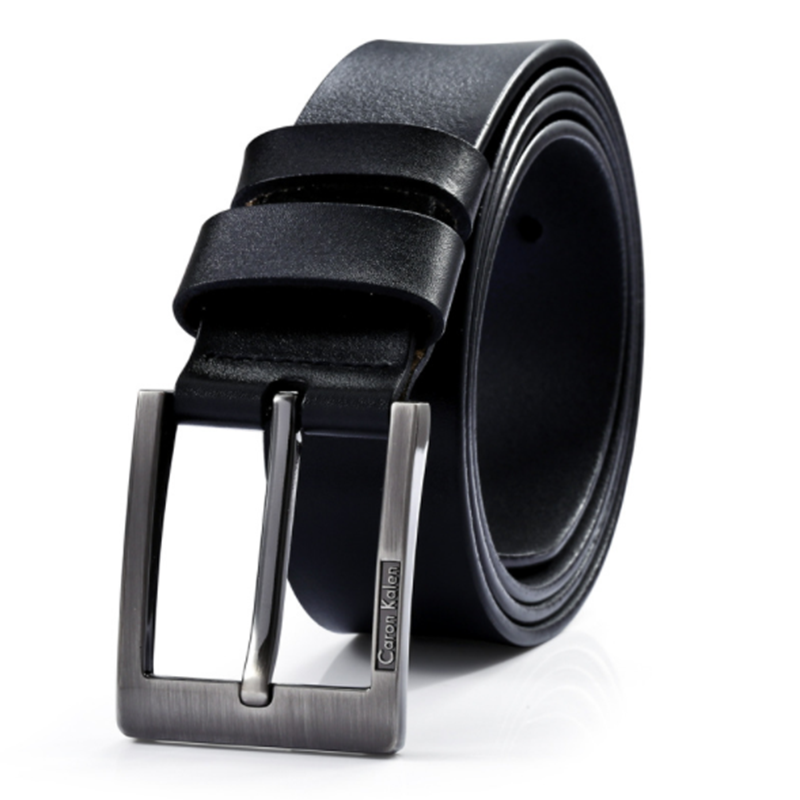 Korean casual men&apos;s retro denim pin buckle belt