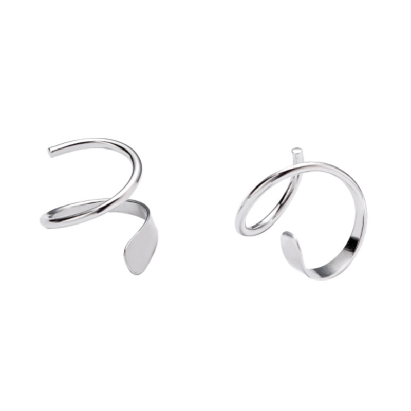 Simple Wild Geometric Rotating 925 Sterling Silver Earrings