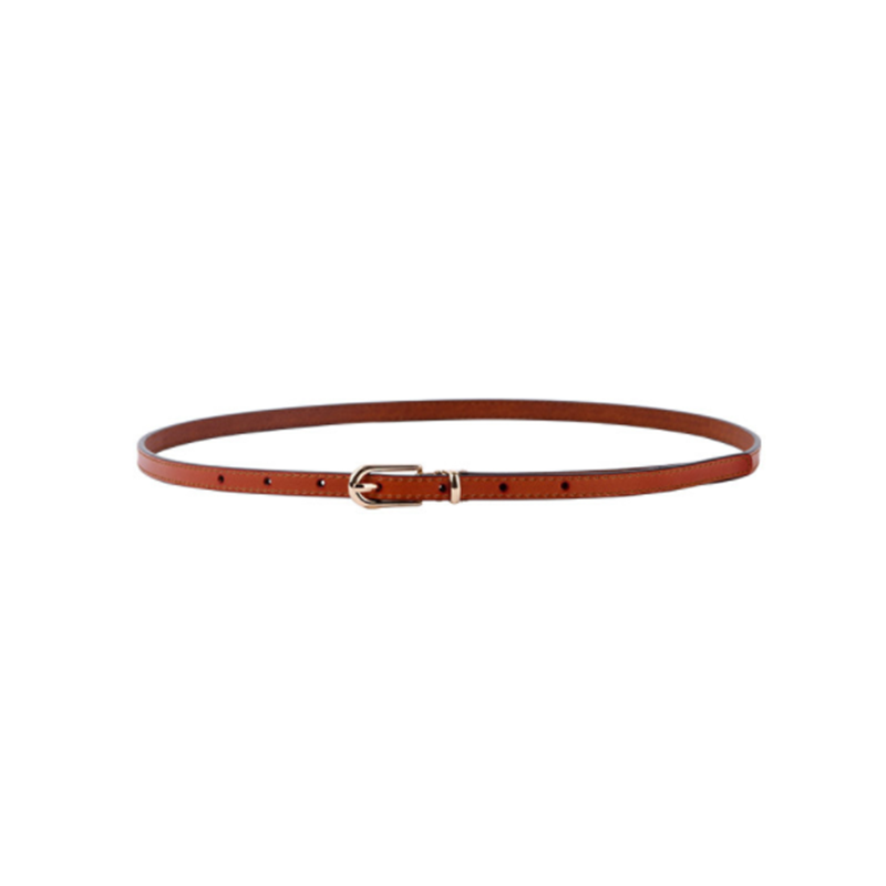 Leather Four Seasons Universal Knotted Thin Belt
