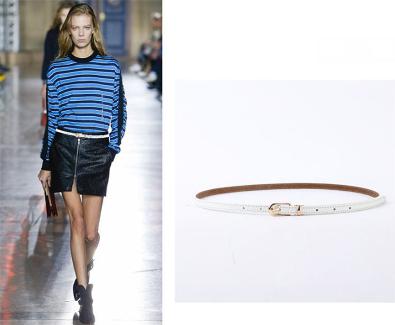 Leather Four Seasons Universal Knotted Thin Belt
