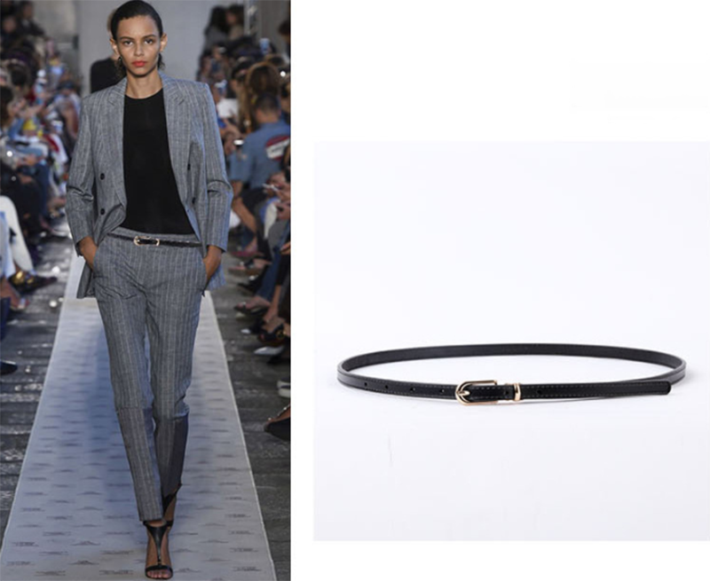 Leather Four Seasons Universal Knotted Thin Belt