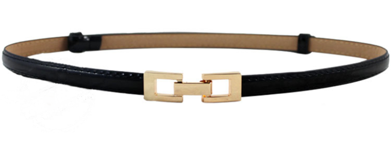 Candy-colored personality ring buckle wild ladies thin belt