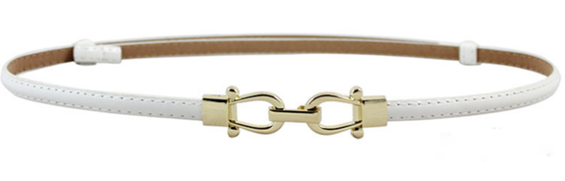 Candy-colored personality ring buckle wild ladies thin belt