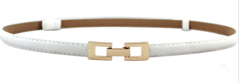 Candy-colored personality ring buckle wild ladies thin belt