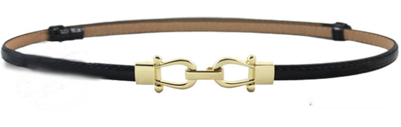 Candy-colored personality ring buckle wild ladies thin belt