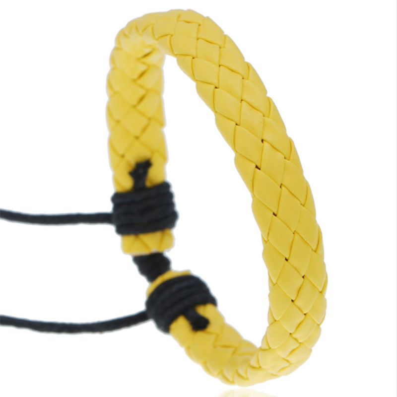 Girl leather multicolor optional PU simple braided bracelet (ladies&apos; other)