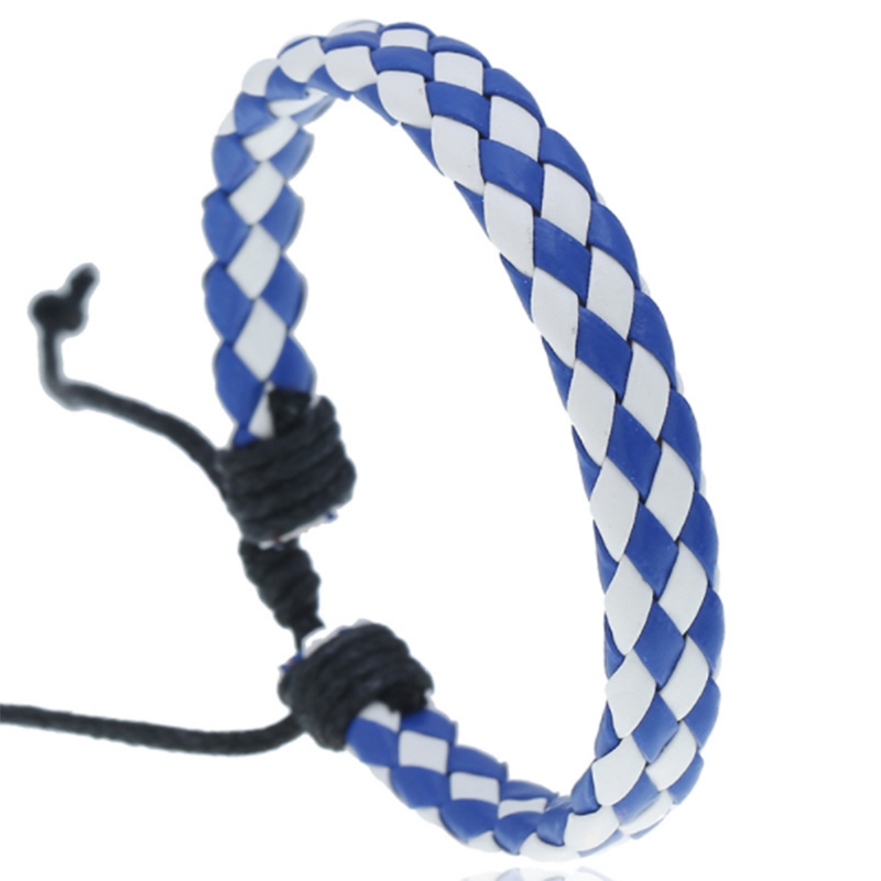 Girl leather multicolor optional PU simple braided bracelet (ladies&apos; other)