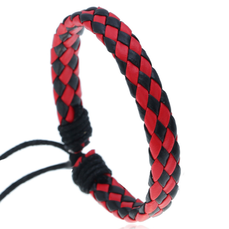 Girl leather multicolor optional PU simple braided bracelet (ladies&apos; other)
