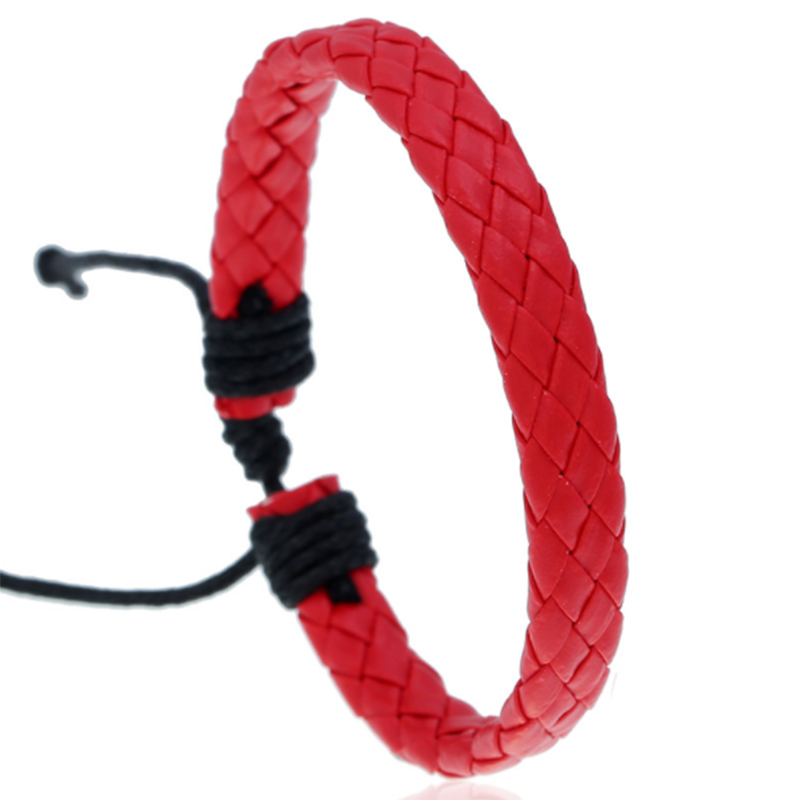 Girl leather multicolor optional PU simple braided bracelet (ladies&apos; other)