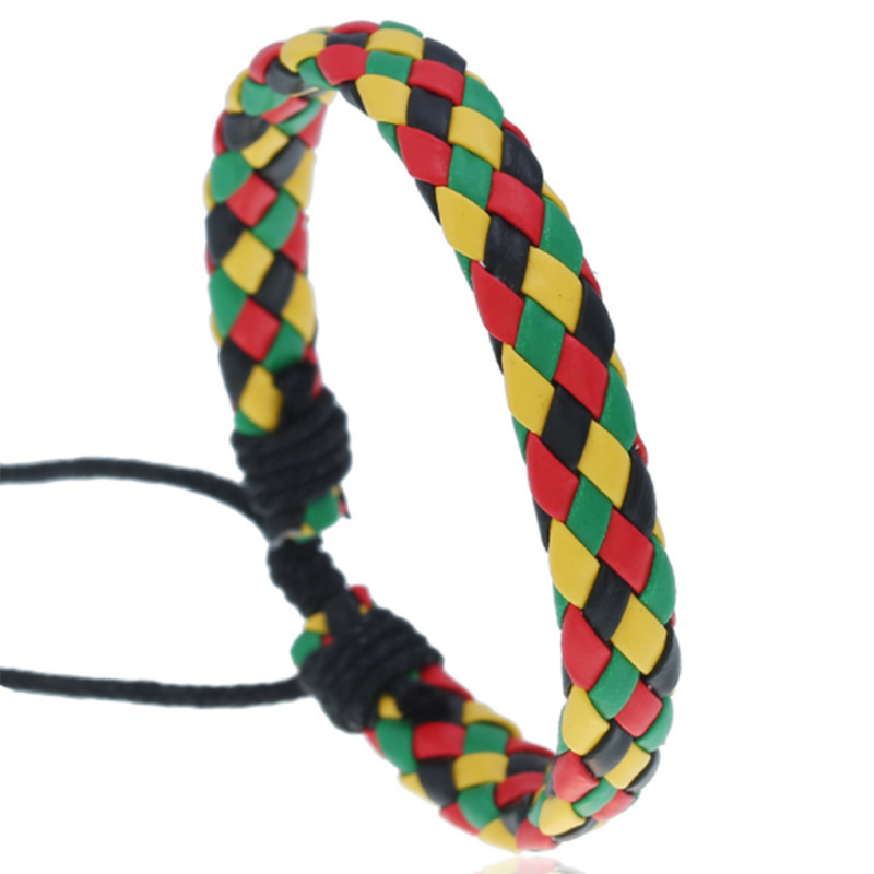Girl leather multicolor optional PU simple braided bracelet (ladies&apos; other)