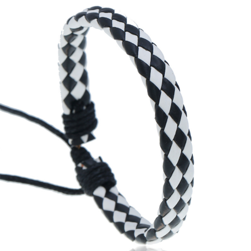 Girl leather multicolor optional PU simple braided bracelet (ladies&apos; other)