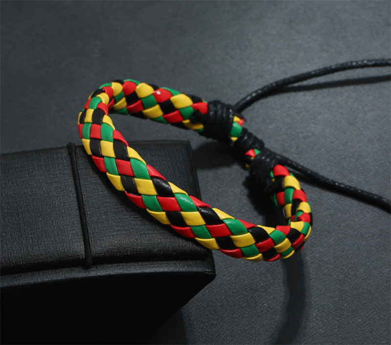 Girl leather multicolor optional PU simple braided bracelet (ladies&apos; other)
