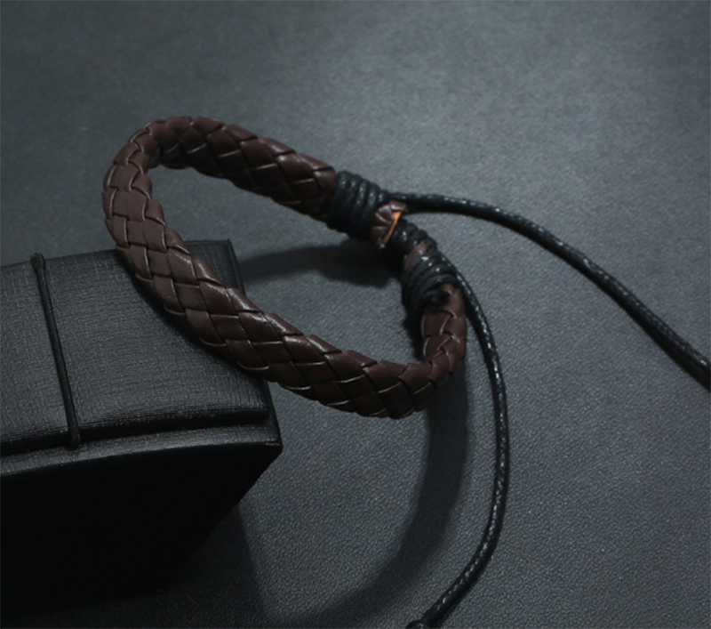 Girl leather multicolor optional PU simple braided bracelet (ladies&apos; other)