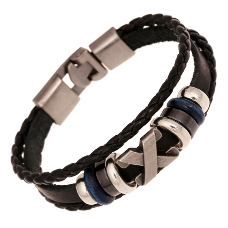 Simple Woven Men&apos;s Vintage Leather Bracelet (Men&apos;s Other)