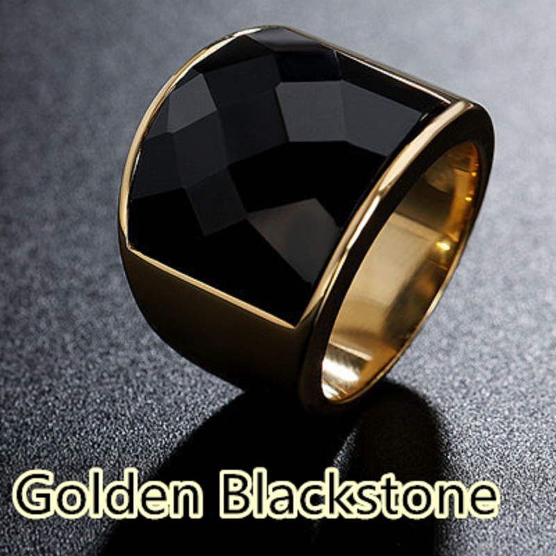 European and American Punk Gothic foreign trade titanium steel casting men&apos;s ring