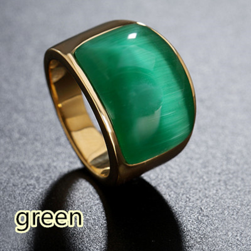 European and American Punk Gothic foreign trade titanium steel casting men&apos;s ring