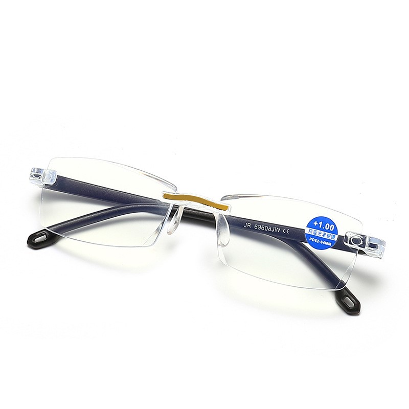 Men New Frameless Reading Glasses Women Anti-Blue Lightweight Reading Glasses