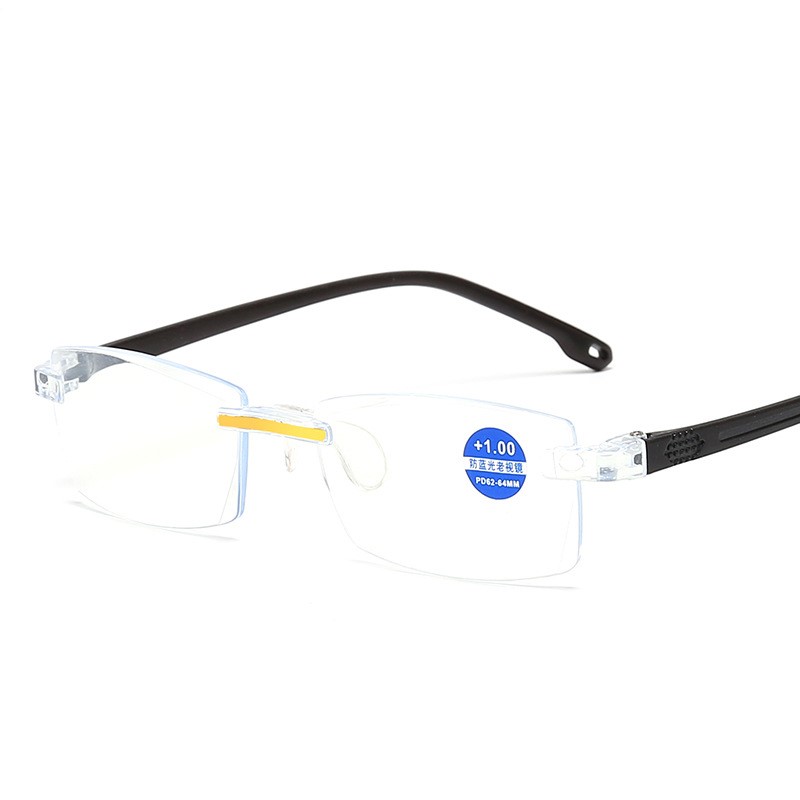 Men New Frameless Reading Glasses Women Anti-Blue Lightweight Reading Glasses