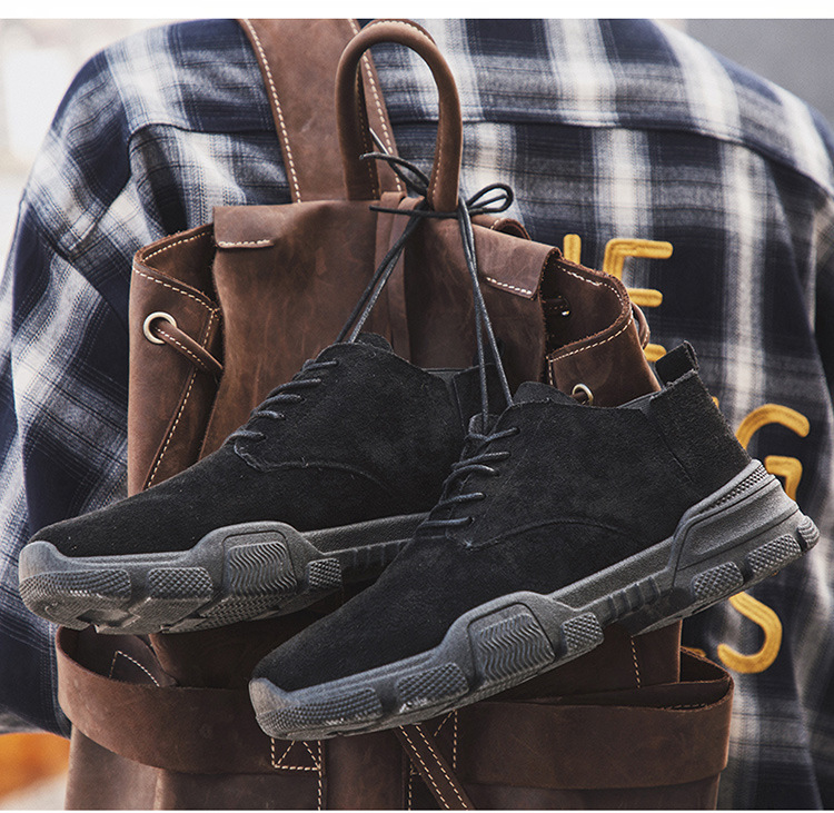 2020 autumn and winter men&apos;s boots trendy casual shoes