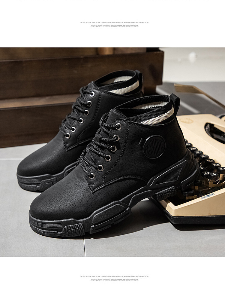 New Martin boots round head men&apos;s shoes