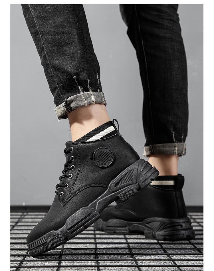 New Martin boots round head men&apos;s shoes