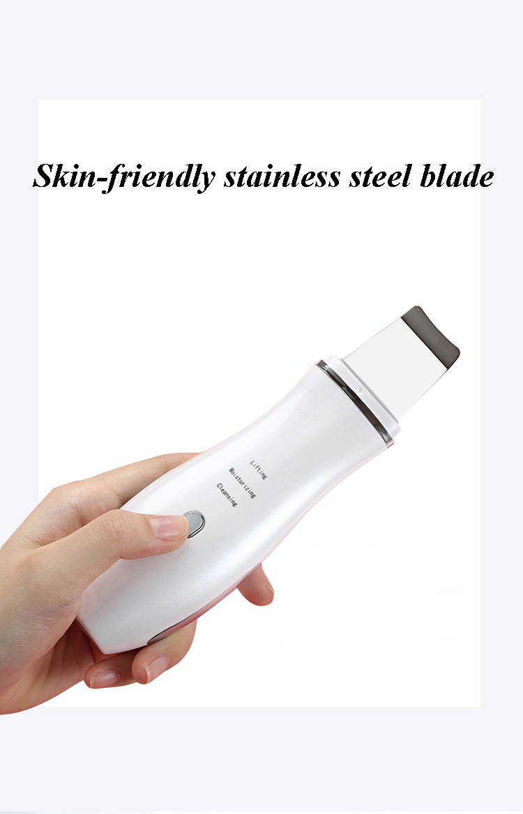 Skin spreader cosmetic instrument ultrasonic face pore cleaning spatula to remove dead skin