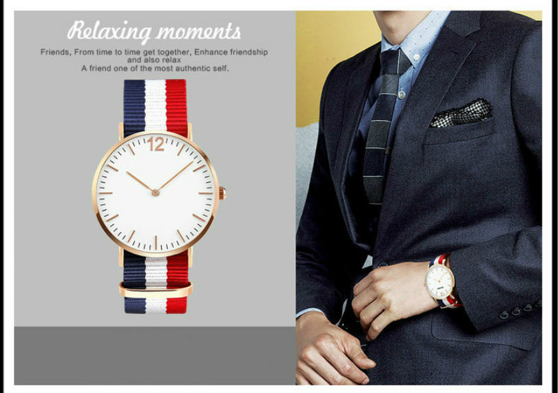 Quartz couple watches men and women fashion belt watche for ladies lovely gift student simple watche