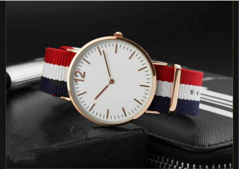 Quartz couple watches men and women fashion belt watche for ladies lovely gift student simple watche