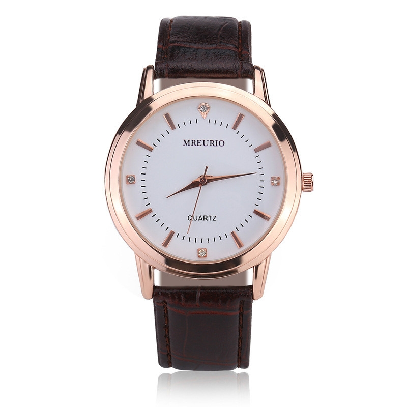 2Pcs/set Couples watches fashion men and women leather belt quartz wrist couple watche watchs ladies