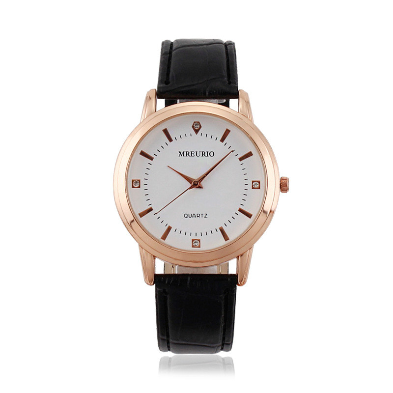 2Pcs/set Couples watches fashion men and women leather belt quartz wrist couple watche watchs ladies