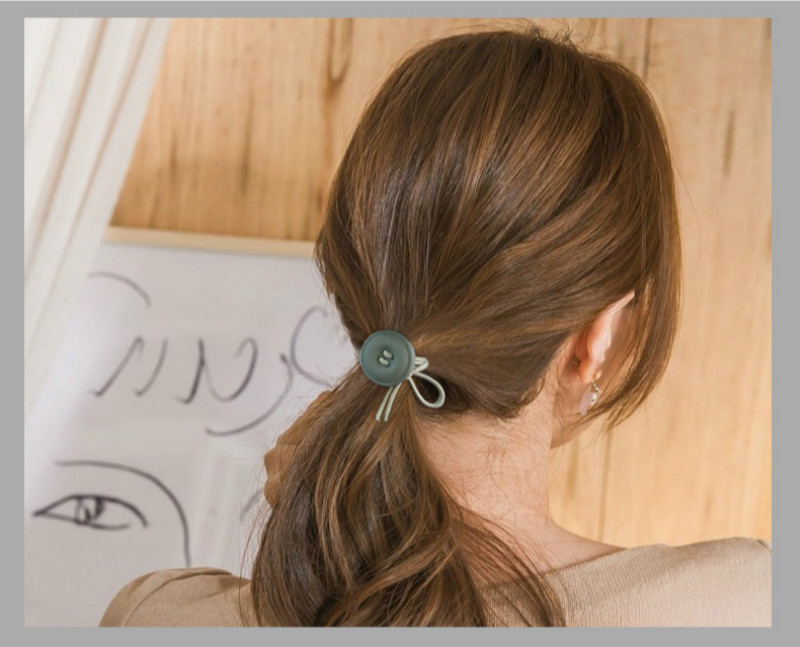 10 PCS/SET Decor hairs rings fashon hair ropes rubber band human hair accessories hair clips hair