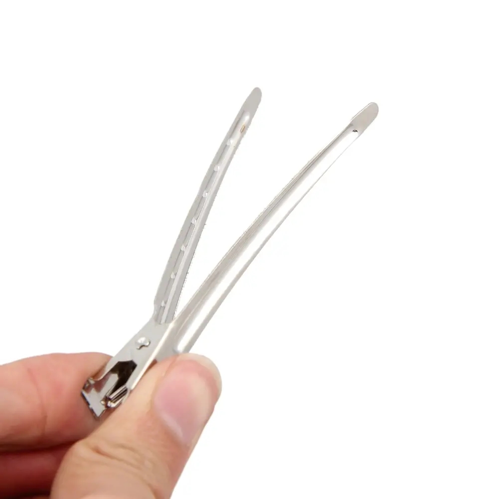 10PCS hair clips headwear stainless hairdressing clips clamp salon equipments human hair style tools