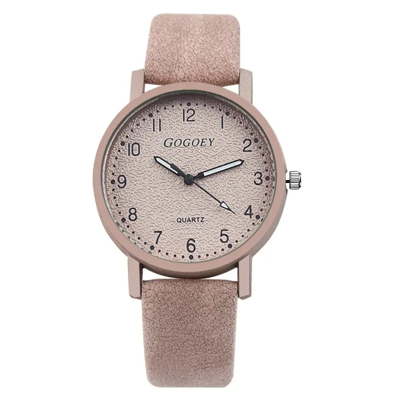 Fashion watches ladies PU leather quartz watches round dial student watche luxury watch women watchs