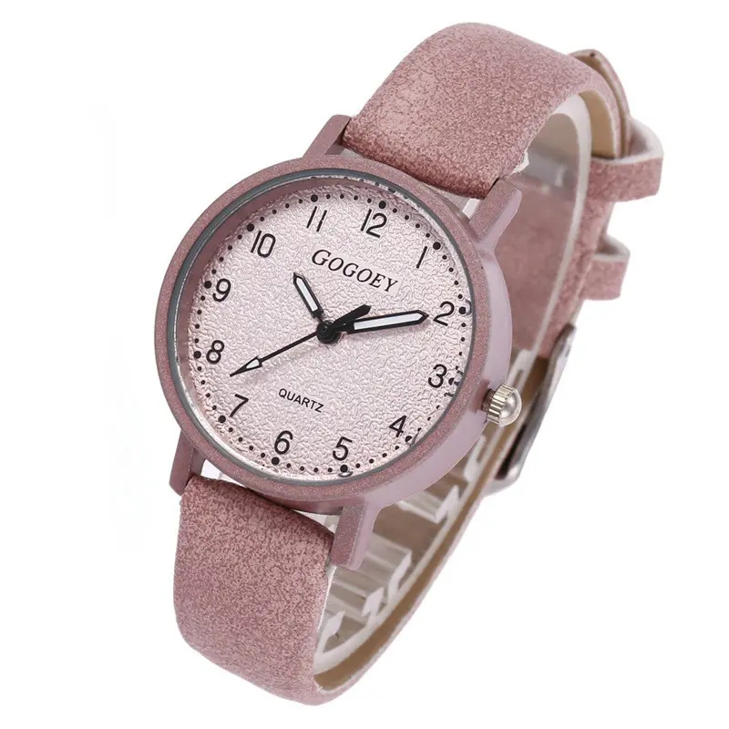 Fashion watches ladies PU leather quartz watches round dial student watche luxury watch women watchs