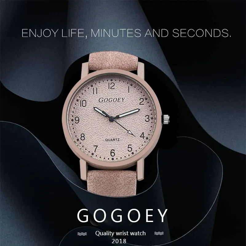 Fashion watches ladies PU leather quartz watches round dial student watche luxury watch women watchs