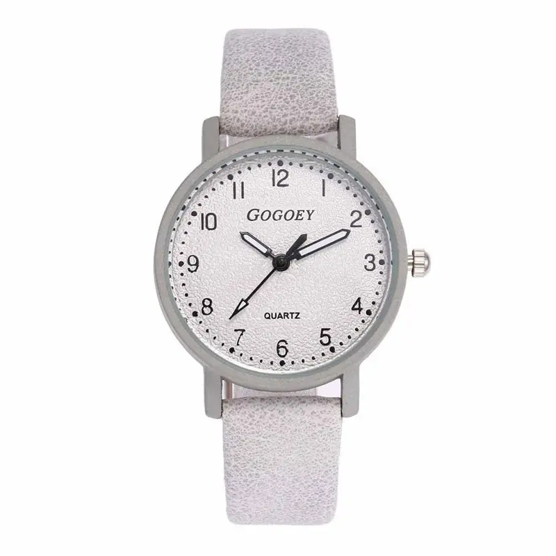 Fashion watches ladies PU leather quartz watches round dial student watche luxury watch women watchs