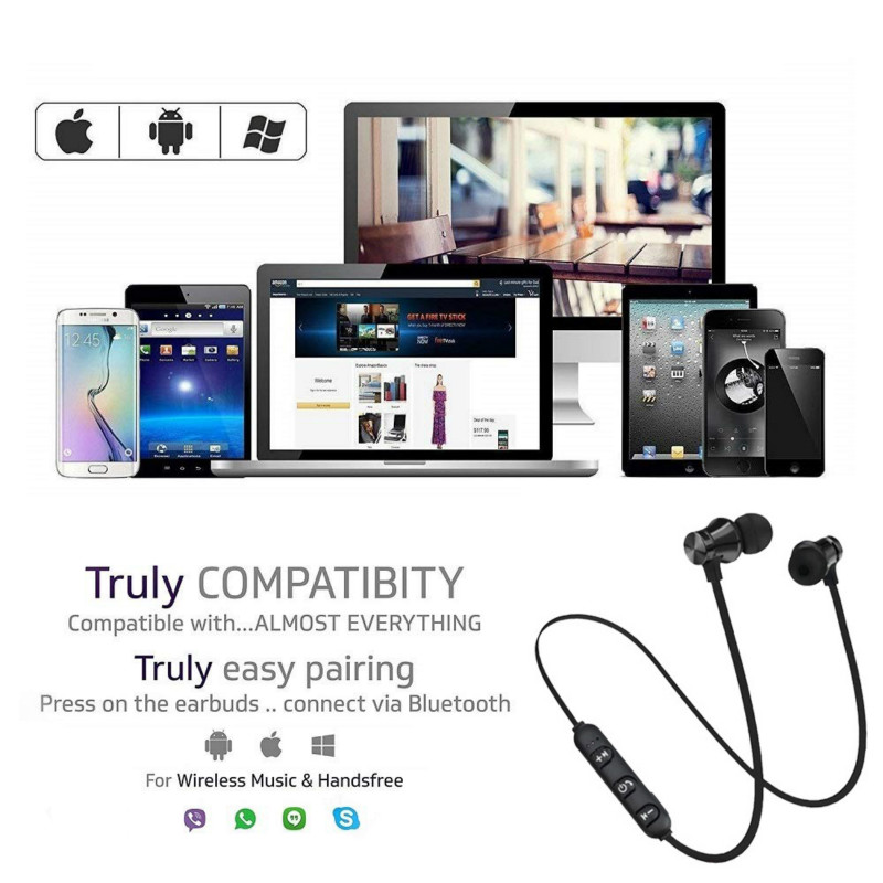 Bluetooth earphones wireless stereo earbuds in-ear for iphone samsung xiaomi all smart phone