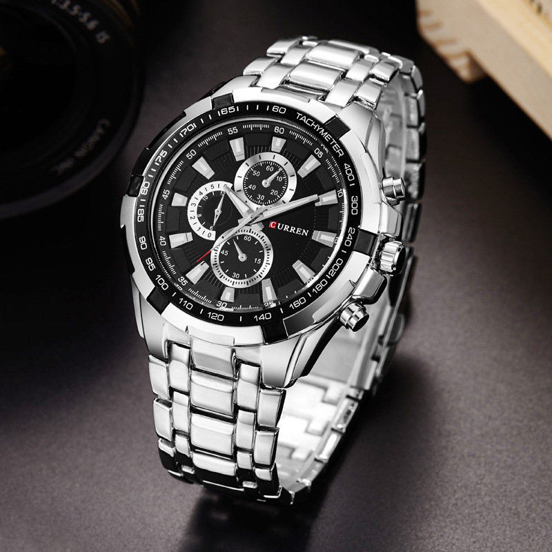 CURREN brand men&apos;s fashion luxury watches stainless steel japan quartz watchs Watches men watch