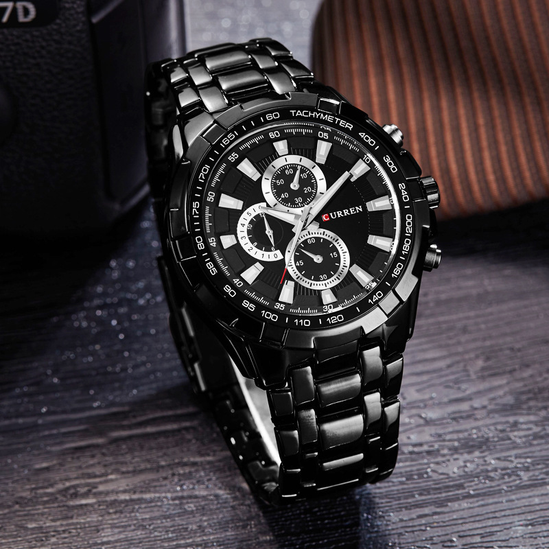 CURREN brand men&apos;s fashion luxury watches stainless steel japan quartz watchs Watches men watch