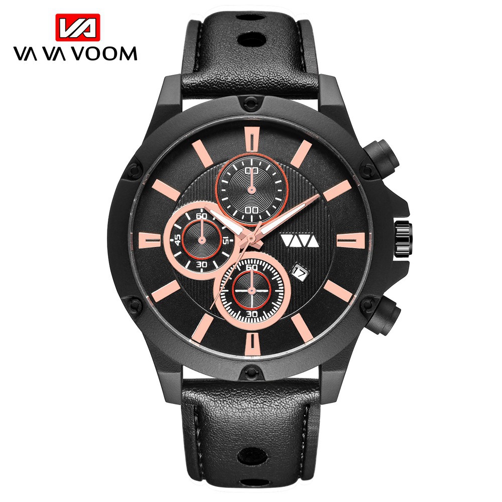 Quartz Watches Men Fashion Casual Watche Pu Leather Business Watchs Belt Wristwatch Watche Watch