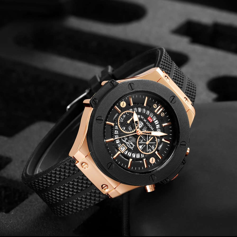 Quartz Watches Men Fashion Casual Watche Pu Leather Skeleton Watchs Belt Wristwatch Watche Watch
