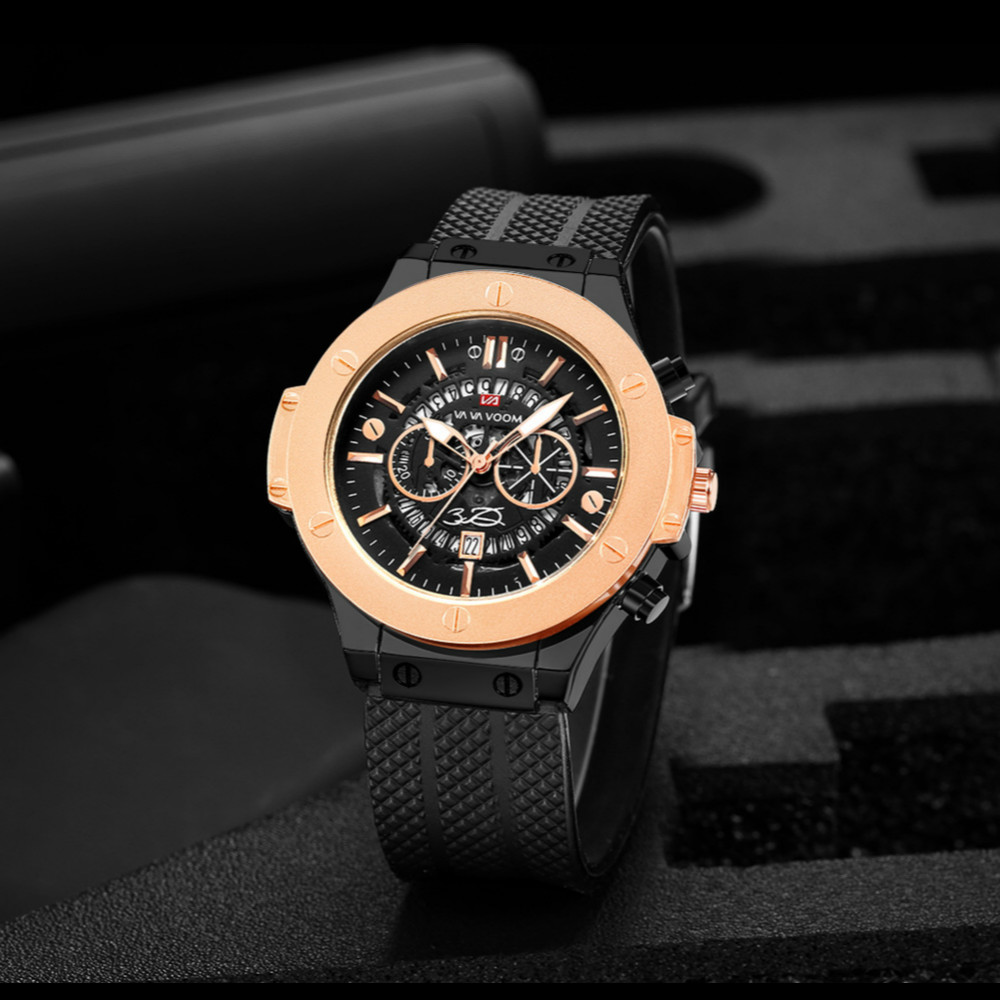 Quartz Watches Men Fashion Casual Watche Pu Leather Skeleton Watchs Belt Wristwatch Watche Watch