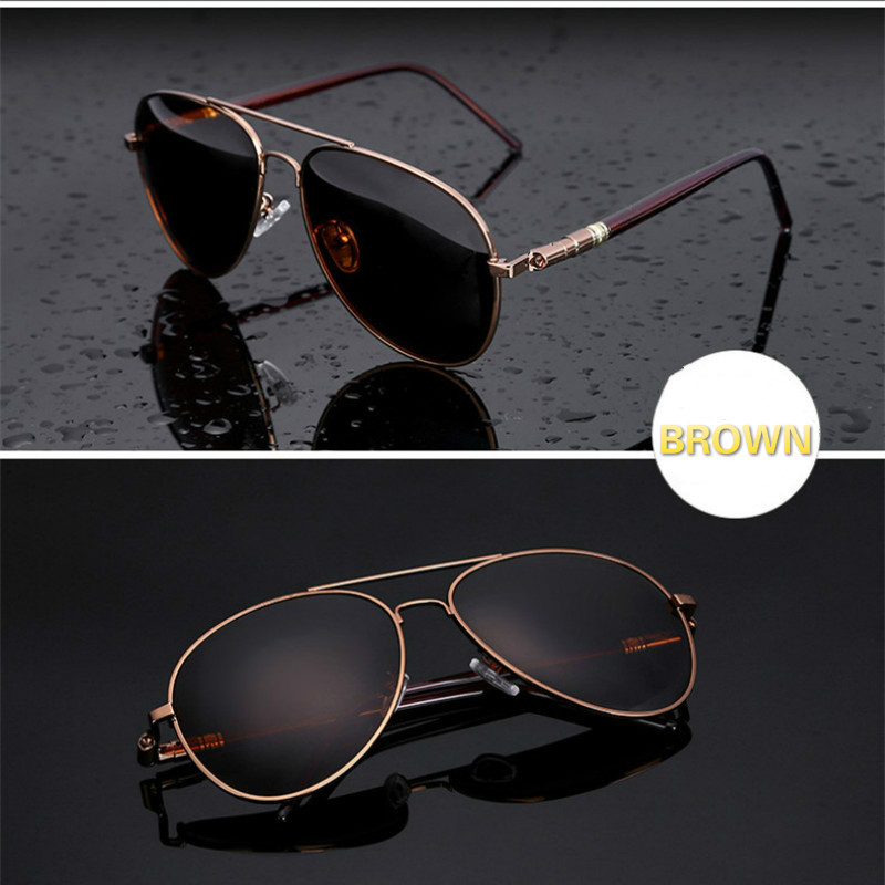 Classic Sunglasses Men Driving Clear Polarized Lens Sun Glasses Male Vintage Brand Sunglass UV Glass