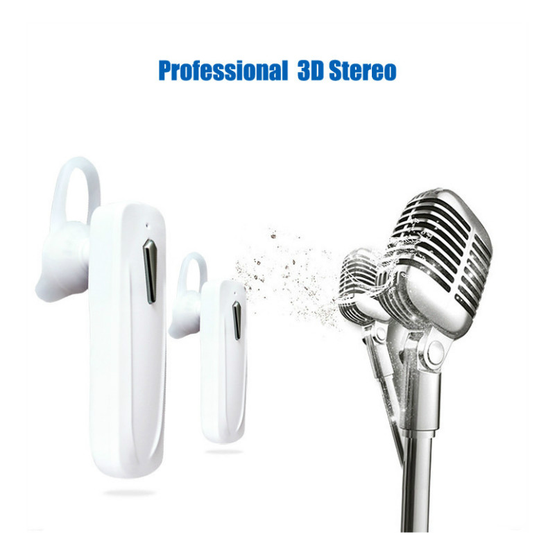 Bluetooth Earphone Car Driving Wireless Earpiece Handsfree Stereo Bass With Mic For Phones