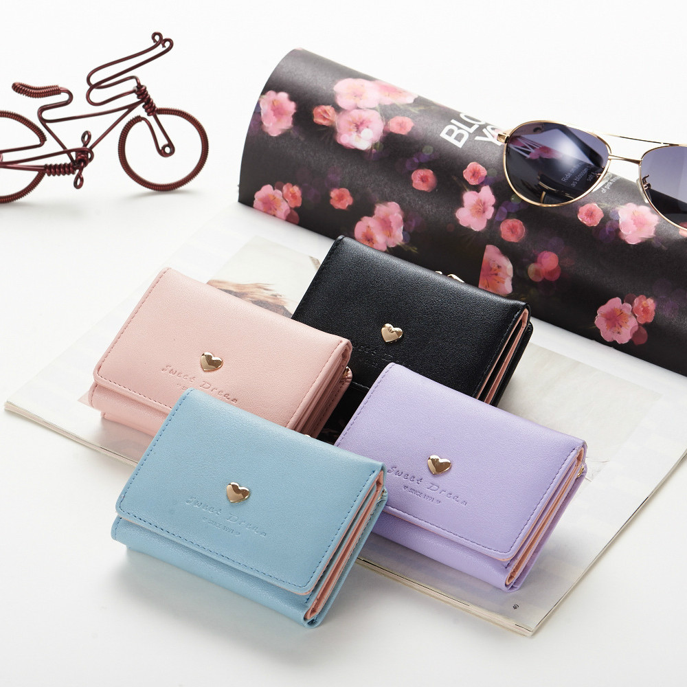 New Wallets For women Korean Buckle Large-capacity Soft Face Clutch Purses leather bag handbags