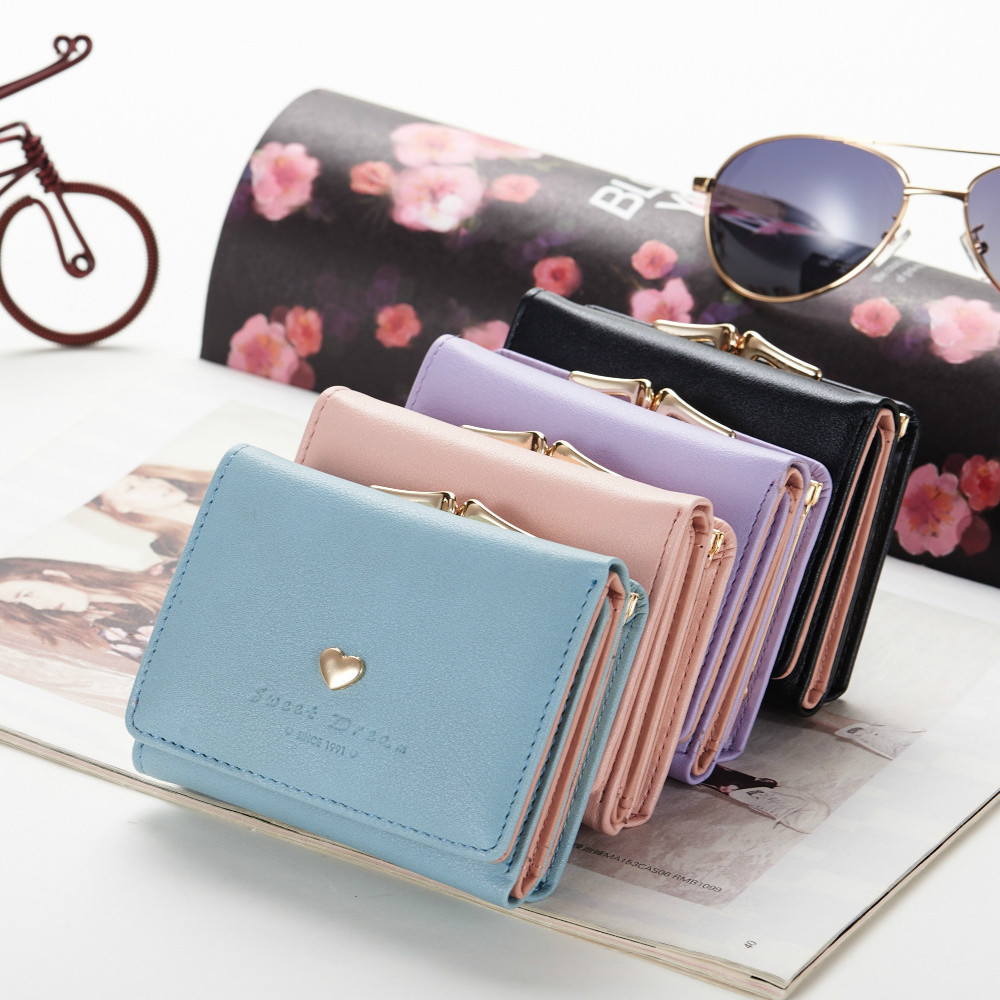 New Wallets For women Korean Buckle Large-capacity Soft Face Clutch Purses leather bag handbags
