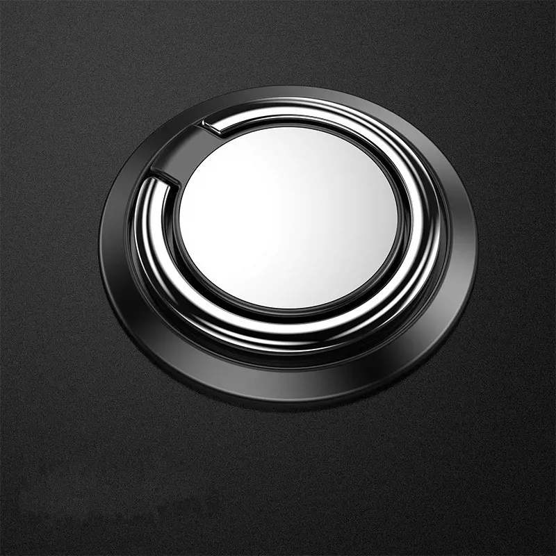 Mobile phones holder bracket buckle ring 360° rotating magnetic plate car creatives for smartphone