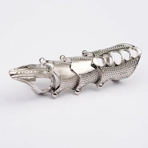 European and American retro long joint rings pointed long joint ring metal rings jewelry
